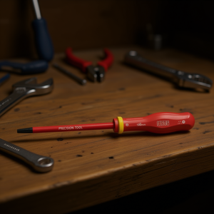 Tournevis à poignée rouge, longueur 100 mm, pointe Phillips, outil de précision - Product Image 3