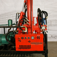 HR-200C 200m Chenille Montée Diesel DTH Foreuse de Puits d'Eau Rotation Moteur Pompe Composants Essentiels
