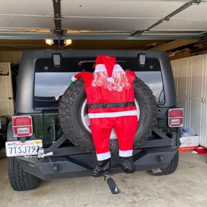 Santa Claus Climbing <b>Wall</b> Decoration Flannel Christmas Ornament 110cmx170cm Holiday Party <b>Decor</b> - Product Image 2