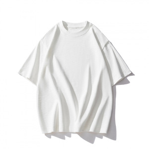 T-Shirt da Uomo Stile Casual a Maniche Corte, 100% Cotone, Alta Qualità, Stampa Digitale, Stile Streetwear, Oversize, Tinta Unita, Lavorazione a Maglia - Product Image 6