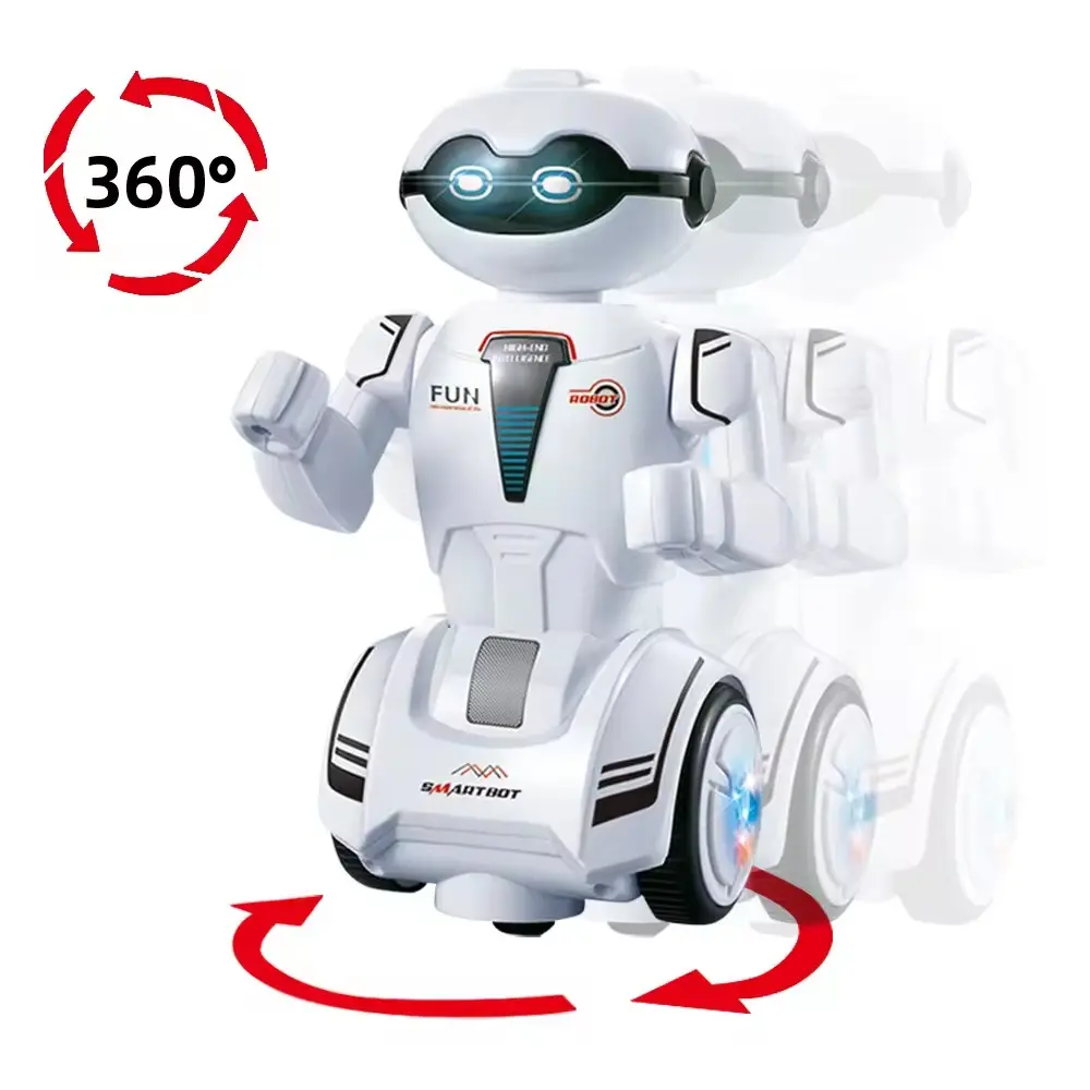 Venta caliente inteligente Robot de rotación de 360 grados Juguetes Robot inteligente Robot educativo para niños Educación temprana