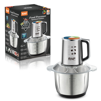 Robot culinaire RAF Fufu R.7726 300W avec bol en acier de 3,0 L, mélange à 360 degrés, bol amovible et lavable pour la préparation quotidienne des aliments
