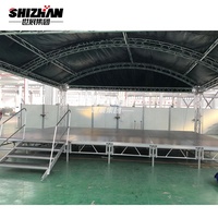 Truss de techo de concierto de exposición arqueado curvo de aluminio