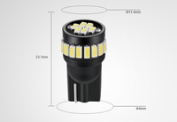 Ampoule LED de voiture de haute qualité 12V 24W T10 3014 SMD LED 29mm 6614 6 3014 LED