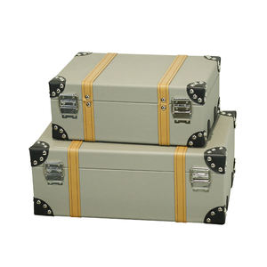 ヴィンテージスタイルレザーハンドメイドレトロヴィンテージスーツケース、クラシックラゲッジボックス、スチーマートランク - Product Image 5