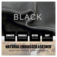 Pochette personnalisée antivol en cuir de vachette véritable pour homme, multi-compartiments, pour affaires, décontractée, voyage, avec serrure à combinaison