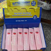 22cm Jumbo Fruit Butter Squishy Aardbei Watermeloen Smaak TPR Langzaam Stijgend Stress Verlichtend Speelgoed Jongens Meisjes Leeftijden 2+ 5 tot 7 Jaar