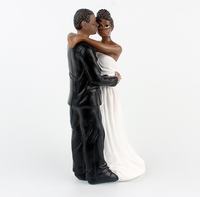 Figurine de couple marié et mariée dansant, figurine pour gâteau de mariage