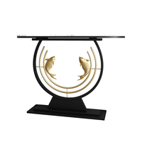Table console moderne de luxe en pierre, minimaliste, écologique, pour hôtel, salon, salle à manger, entrée, couloir, décoration intérieure, table d'appoint