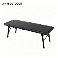 Meubles de camping d'extérieur multifonctionnels modernes en aluminium imperméable, table modulaire pliable 5 pièces, robuste, 4 places