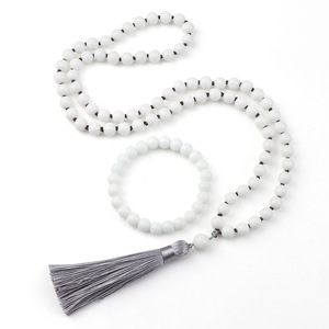 Commercio all'ingrosso collana di perle di Mala 108 personalizzato involucro di pietre preziose <span class=keywords><strong>preghiera</strong></span> con perline di cristallo di <span class=keywords><strong>guarigione</strong></span> braccialetto di Yoga accessori di meditazione <span class=keywords><strong>per</strong></span> gli uomini - Product Image 1