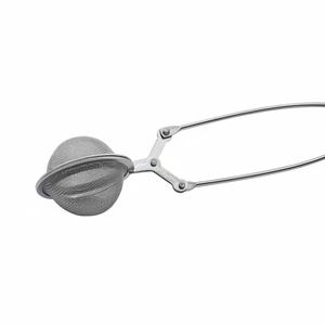 Scatola di 192 portatile in acciaio inox filtro per tè Ø4cm piccoli utensili a molla per rete di tè sfuso formato catena - Product Image 2