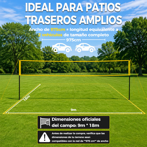 EIGOFH Espagne En Stock Kit Complet de Volleyball Portable pour Plage, Sable, Herbe, Terrains Extérieurs avec Sac de Transport et Pompe à Ballon - Product Image 2