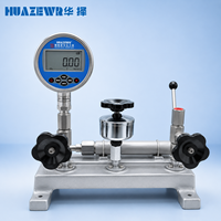 Calibrateur de pression hydraulique, plateforme d'essai à manivelle, manomètre tout en acier inoxydable 0-6 MPa, huile de transformateur