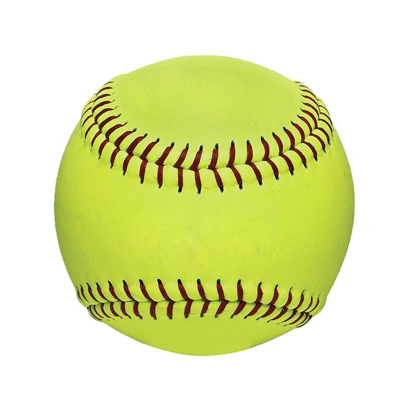Promotional Softball 12 inch Yellow PVC Leather Softball