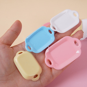 Assiettes miniatures en céramique DIY : Assiettes/récipients alimentaires simulés faits à la main, ustensiles de cuisine miniatures, assiettes à poisson - Product Image 2
