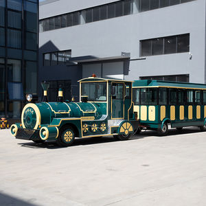 Train touristique amusant à moteur diesel, train sans rails à vapeur pour enfants et adultes, train de parc à thème sans rails - Product Image 1