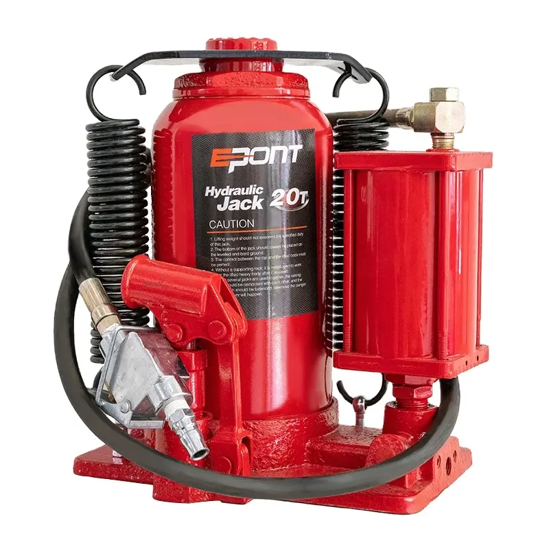 EPONT nouveau cric hydraulique à air pneumatique 20 T grande couleur rouge pour cric de bouteille de levage de camion aérien pour cric de voitures de réparation automatique