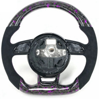 Volant en fibre de carbone adapté aux Audi A1 A3 A4 A5 A6 A7 RS R8 RS3 C7 Q5 Q7 S3 B8 B9 S4 Q3 Q8