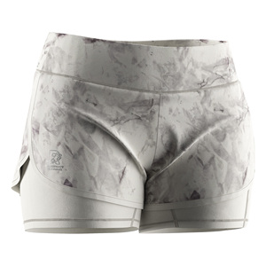 2 in 1 Women's Summer Fitness Shorts Burden-free Adjustable <b>Drawstring</b> for Daily Jogging Cycling - Product Image 3