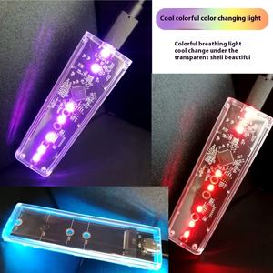 เคสมือถือ M.5 NVMe /ngff โซลิดสเตตสองโปรโตคอล USB3.1โปร่งใสเคสมือถือยูเอสบี C3.1กล่องคุณสมบัติ HDD - Product Image 2