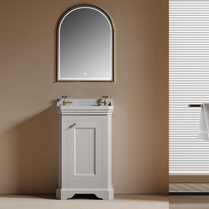 Watermark Moderner Badezimmerschrank aus Eschenholz mit Keramik-Einbecken-Waschtisch-Kombination Australien - Product Image 2