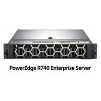 Serveur d'occasion R740 2U en rack, double socket LGA3647, processeur Xeon Gold/Silver, 32 Go de RAM, spécifications personnalisables, serveur PowerEdge
