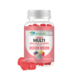 סוכריות גומי בטעם ריבת תות למבוגרים, ללא סוכר, תוסף תזונה לעיסה, 13 ויטמינים טבעיים, רכיבים מזון מלא. - Product Image 2