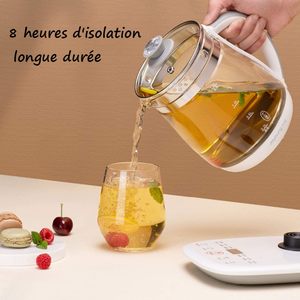 Factory Electric Glass <b>Kettle</b> SS304 1.8L Multi-Function Automatic Shut-off Boil-Dry Protection Keep Warm Household Use - Product Image 5