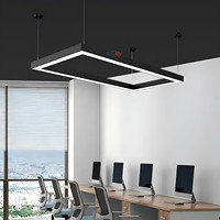 Lampe suspendue en aluminium de haute qualité, moderne, linéaire, LED, sans ombre, pour club de billard