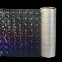 Film de laminage thermique chaud transparent holographique souple PET BOPP 3D à points fins 330 mm * 200 m * 25 microns pour ordinateur