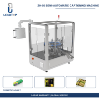Machine d'emballage verticale semi-automatique ZH-50 avec alimentation par roue étoilée pour bouteilles