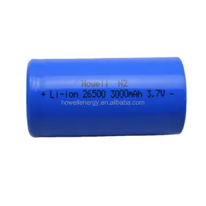 Lipo 3.7v 3000毫安时锂离子充电电池26500 3500毫安时手电筒手电筒电筒灯电池