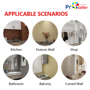 Rollo de Adhesivos de <span class=keywords><strong>Pared</strong></span> de Porcelana Suave, Autoadhesivos, Duraderos, con Textura 3D, Flexibles, Impermeables, <span class=keywords><strong>para</strong></span> Paredes Interiores y Exteriores - Product Image 6