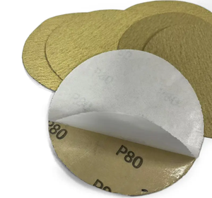 Disques abrasifs PSA de 6 pouces avec onglets, assortiment de papier de verre à film sec humide auto-adhésif multi-grains - Product Image 1