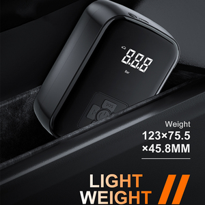 Pompe à air électrique intelligente sans fil 12V certifiée CE pour voiture, manomètre numérique <span class=keywords><strong>de</strong></span> pression des pneus, gonfleur portable dédié avec chargement USB - Product Image 2