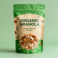Emballage personnalisé pour fruits secs, sachet debout, cacahuètes, noix de cajou, emballage de noix de Grenoble en poudre riche en protéines, sac à fermeture éclair