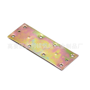 Thickened Straight Connector Plate Color Zinc Plated Iron HC-080 <b>Desk</b> Hardware Accessory - Product Image 4