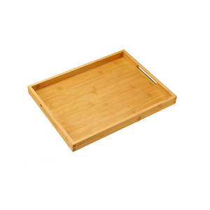 Bamboo Serving <b>Tray</b> Natural Color Durable Food Grade For <b>Snacks</b> And Fruits - Product Image 5