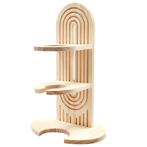 Soporte para botella de agua de madera maciza, altura ajustable, para uso en escritorio de hámster, material de pino - Product Image 5