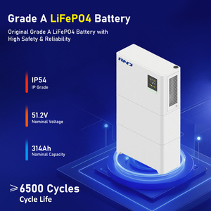 แบตเตอรี่สำรองไฟบ้านแบบติดผนัง All One 16kWh 51.2V สำหรับระบบไฮบริดกริดโซลาร์ พร้อมการสื่อสาร CAN RS485 - Product Image 3