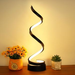 Modern Minimalist USB Powered 5W LED masa lambası ayarlanabilir Spiral Metal kristal taşınabilir yatak odası çalışma <span class=keywords><strong>i</strong></span>çin <span class=keywords><strong>i</strong></span>ç mekan aydınlatması - Product Image 2