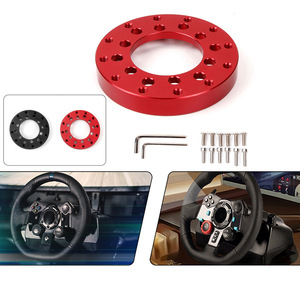 Adaptateur de volant Logitech G25 G27 G920 70 mm rouge noir en aluminium pour contrôleur de jeu de course sur PC - Product Image 1