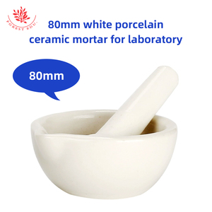 <span class=keywords><strong>Mortero</strong></span> de cerámica 80mm laboratorio químico molienda hogar medicina china molienda varilla tazón tarro - Product Image 2