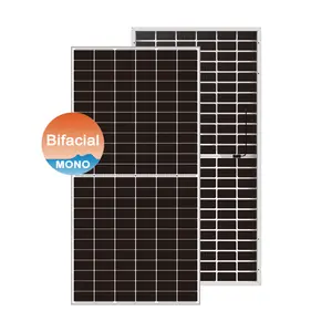 Módulos solares da hd 182, painéis solares bifaciais sem armação 600