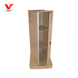 Customized <strong>White</strong> 4 Sided Revolving Slatwall <strong>Display</strong> <strong>Unit</strong> - Product Image 4
