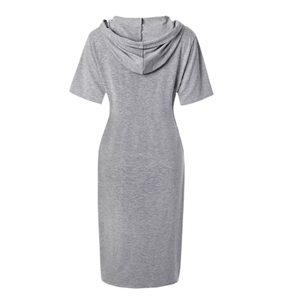 Vestito leggero dalla felpa con cappuccio leggero di estate della via degli <span class=keywords><strong>abiti</strong></span> di forma fisica di Sport casuali su ordinazione all'ingrosso delle donne del Jersey di <span class=keywords><strong>cotone</strong></span> - Product Image 6