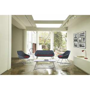 Muebles comerciales Asiento informal Sofá Conjunto de oficina Asiento de tela Recepción para <span class=keywords><strong>biblioteca</strong></span> escolar para el hogar Hotel y apartamento - Product Image 4
