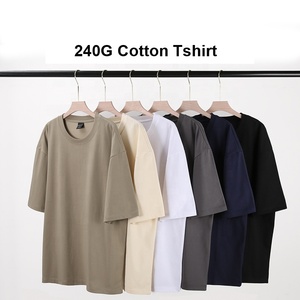 T-Shirt Oversize in Cotone di Alta Qualità Personalizzata |   T-shirt Streetwear da Uomo con Spalle Cadenti, Pesante, Liscia e Personalizzabile con <span class=keywords><strong>Stampa</strong></span> - Product Image 1