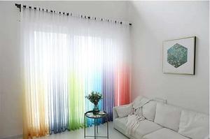 Stile coreano Gradiente Dolly tende trasparenti Bella <span class=keywords><strong>Arcobaleno</strong></span> di colori Voile Tende per la decorazione soggiorno - Product Image 6